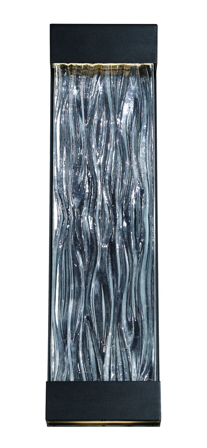 Fathom 2-Light Large Outdoor Wall Sconce in Black
