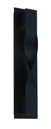 Twist 3-Light Outdoor Wall Sconce in Black