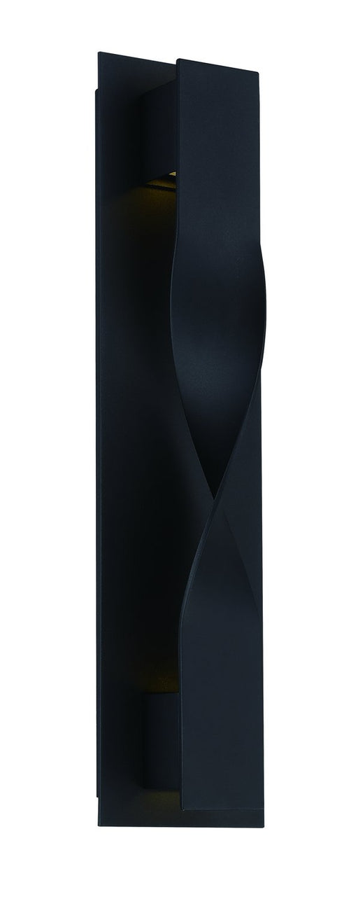 Twist 3-Light Outdoor Wall Sconce in Black