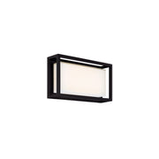 Framed 14" Outdoor Wall Lantern in Black