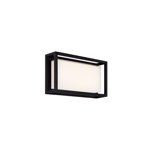 Framed 14" Outdoor Wall Lantern in Black