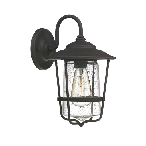 Creekside Small Outdoor Wall Lantern in Black