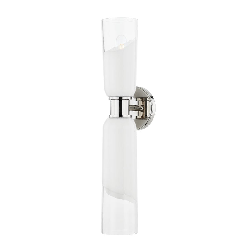 Wasson 2-Light Wall Sconce in Polished Nickel