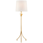 Fliana One Light Floor Lamp in Gild