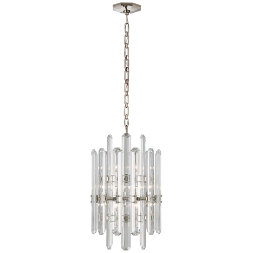 Bonnington 12 Light Chandelier in Polished Nickel