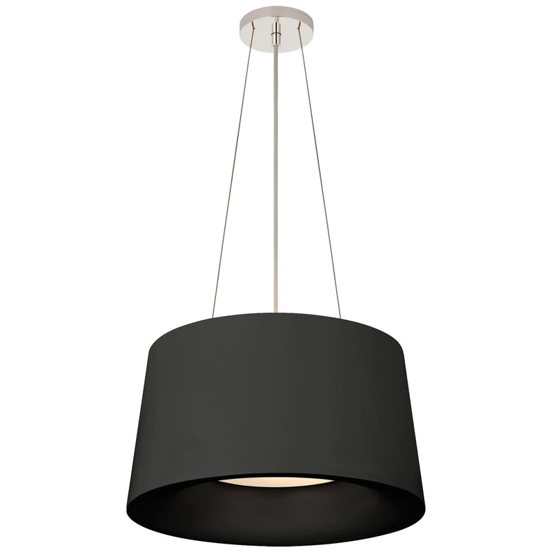 Halo Small 2-Light Pendant in Matte Black