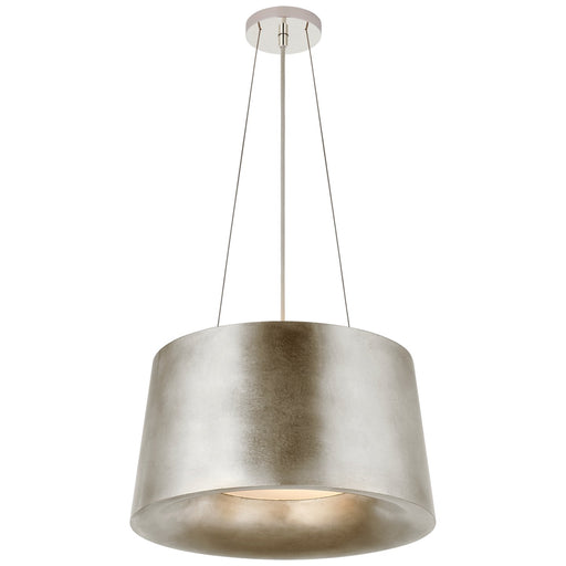 Halo Small 2-Light Pendant in Burnished Silver Leaf