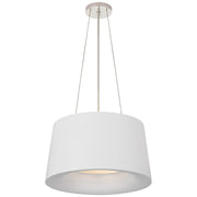 Halo Small 2-Light Pendant in Matte White