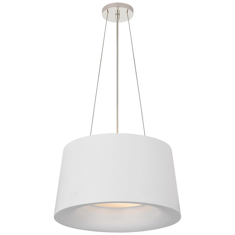 Halo Small 2-Light Pendant in Matte White