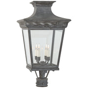 Elsinore Medium 4-Light Outdoor Post Light in Weathered Zinc