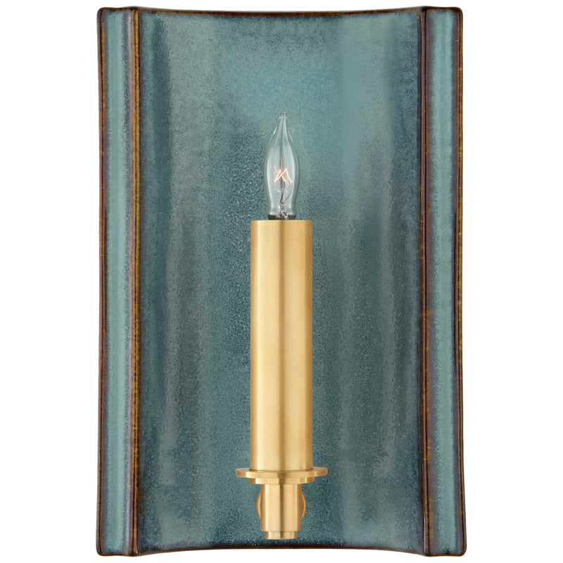 Leeds One Light Wall Sconce in Oslo Blue
