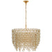 Milazzo Eight Light Chandelier in Gild and Crystal