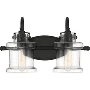Danbury 2-Light Bath Vanity Light in Earth Black