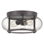 Trilogy 2-Light Flush Mount in Old Bronze
