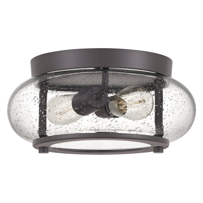 Trilogy 2-Light Flush Mount in Old Bronze