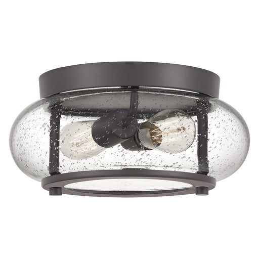 Trilogy 2-Light Flush Mount in Old Bronze