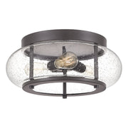 Trilogy 3-Light Flush Mount in Old Bronze