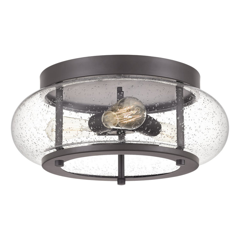 Trilogy 3-Light Flush Mount in Old Bronze
