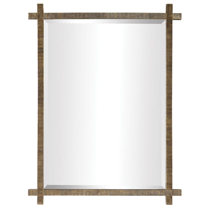 Uttermost's Abanu Gold Vanity Mirror Designed by John Kowalski - Lamps Expo