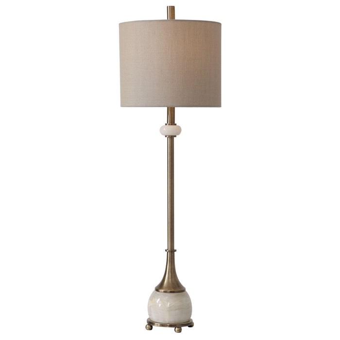Uttermost's Natania Plated Brass Buffet Lamp Designed by Billy Moon - Lamps Expo