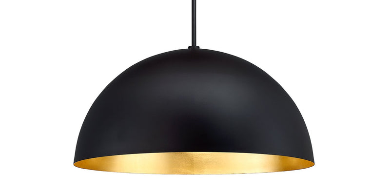 Yolo 35" Pendant in Gold Leaf/dark Bronze
