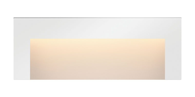 Taper Deck Sconce 12v Wide Horizontal in Satin White