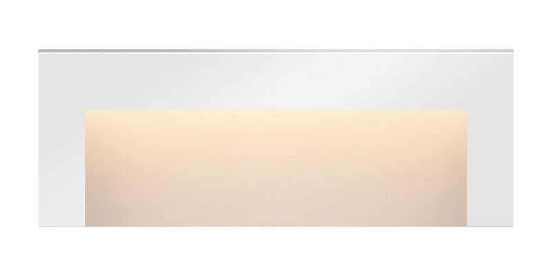 Taper Wide LED Deck Sconce in Satin White