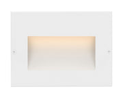 Taper LED Step Light in Satin White