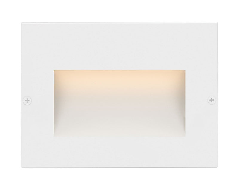 Taper LED Step Light in Satin White