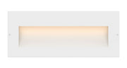 Taper Wide LED Step Light in Satin White
