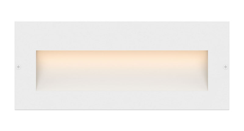Taper Wide LED Step Light in Satin White