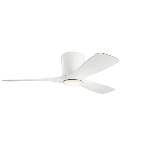 Volos 48" Ceiling Fan with Light in Matte White