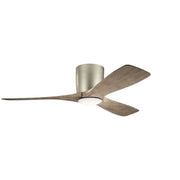 Volos 48" Ceiling Fan with Light in Brushed Nickel