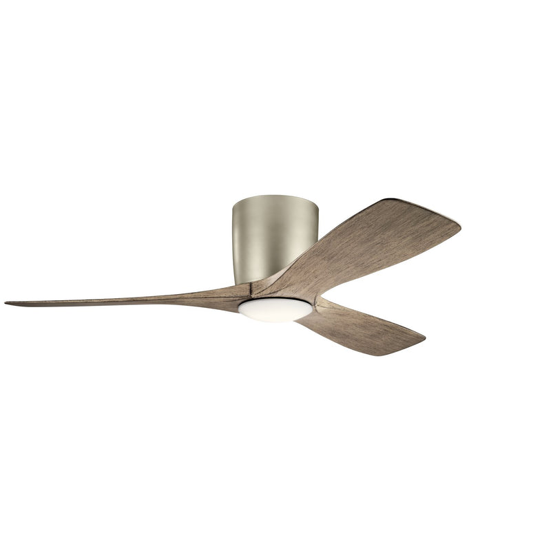 Volos 48" Ceiling Fan with Light in Brushed Nickel