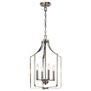 Morrigan 4-Light Mini Chandelier in Brushed Nickel