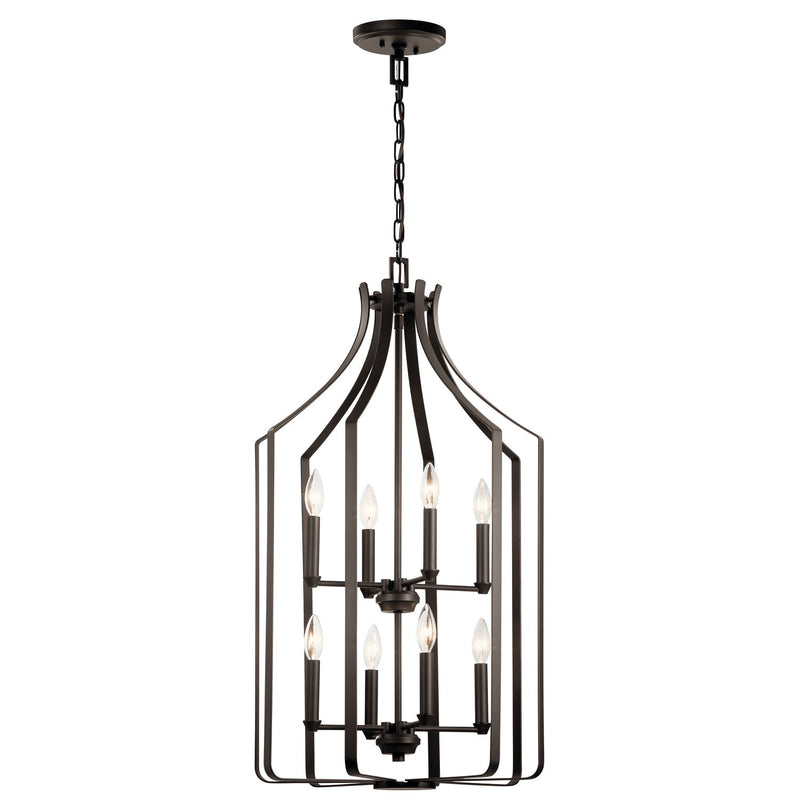 Morrigan 8-Light Foyer Chandelier in Olde Bronze