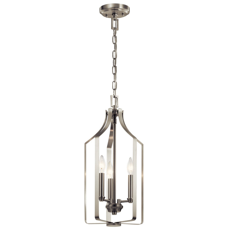Morrigan 3-Light Chandelier in Brushed Nickel
