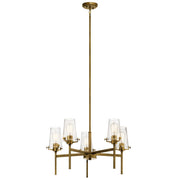 Alton 5-Light Chandelier in Natural Brass