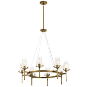 Alton 8-Light Chandelier in Natural Brass