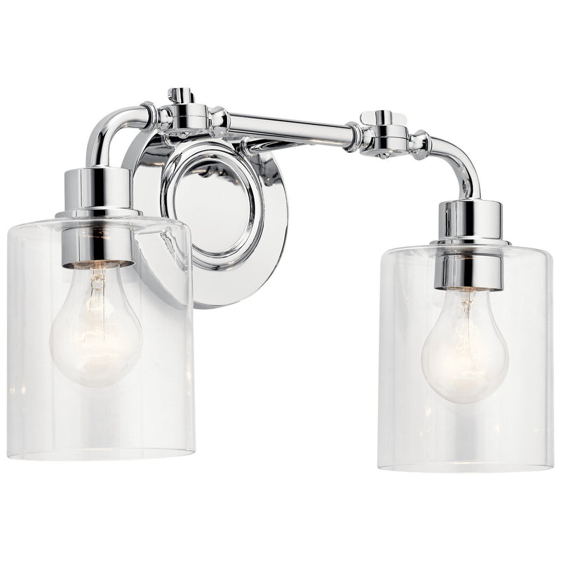 Gunnison 2-Light Bath Vanity Light in Chrome