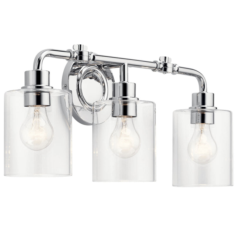 Gunnison 3-Light Bath Vanity Light in Chrome