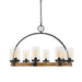 Uttermost's Atwood 8 Light Wagon Wheel Pendant Designed by Kalizma Home - Lamps Expo