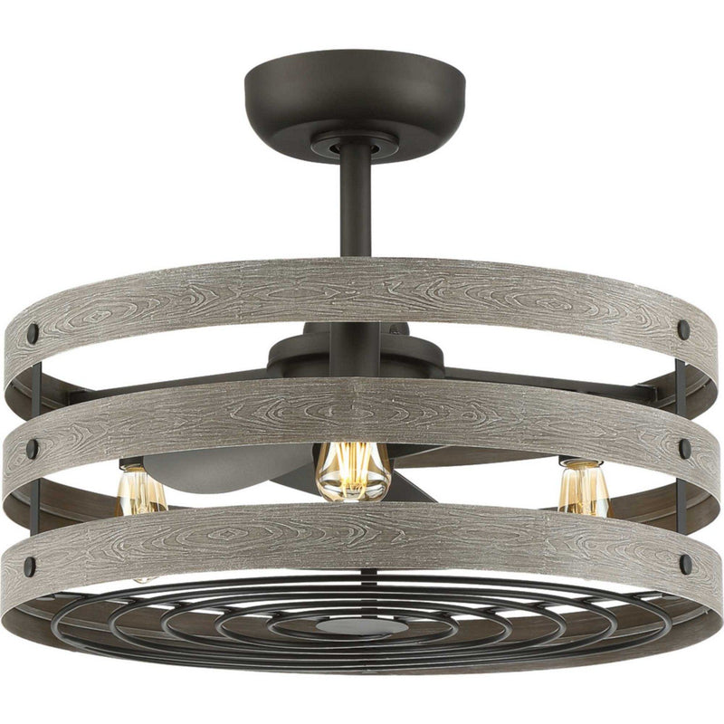 Gulliver 23" Outdoor Ceiling Fan with Light in Graphite