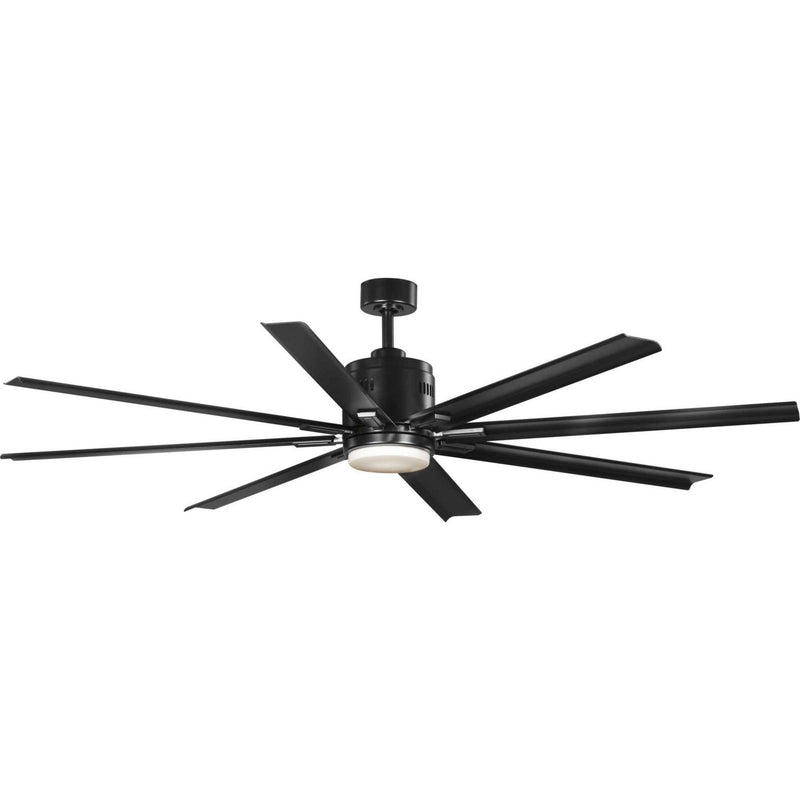 Vast 72" Outdoor Ceiling Fan with Light in Black