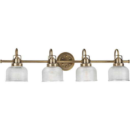 Archie Four Light Bath Bracket in Vintage Brass