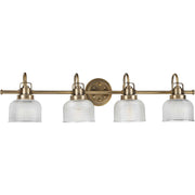 Archie 4-Light Bath Vanity Light in Vintage Brass