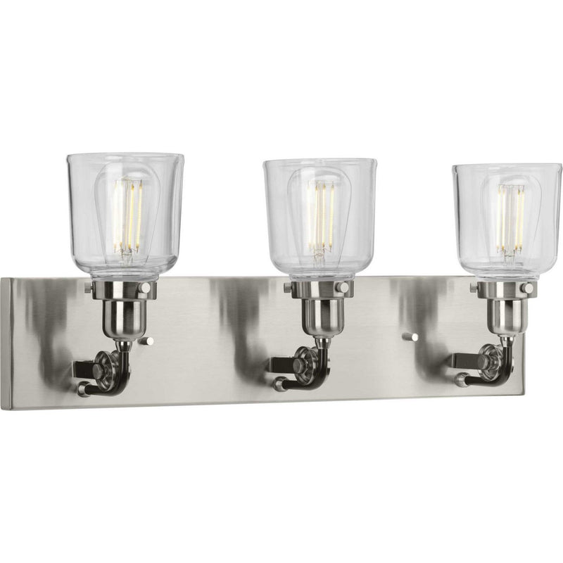 Rushton 3-Light Bath Vanity Light in Brushed Nickel