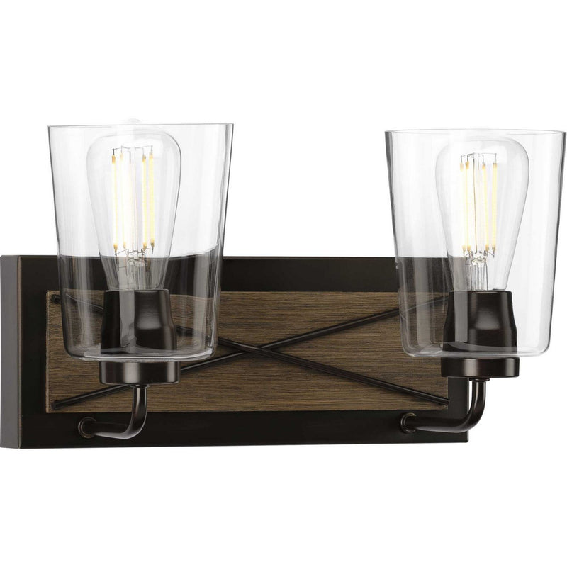 Briarwood 2-Light Bath Vanity Light in Antique Bronze