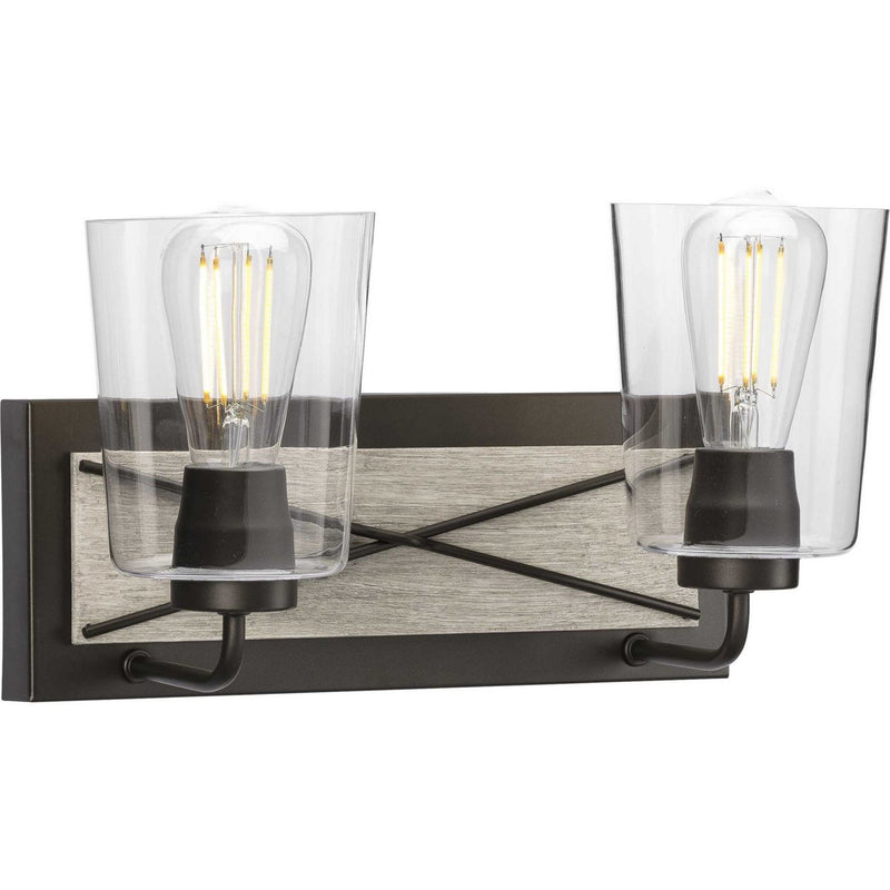 Briarwood 2-Light Bath Vanity Light in Graphite