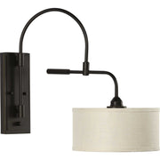 Kempsey Swing Arm Wall Lamp in Antique Bronze